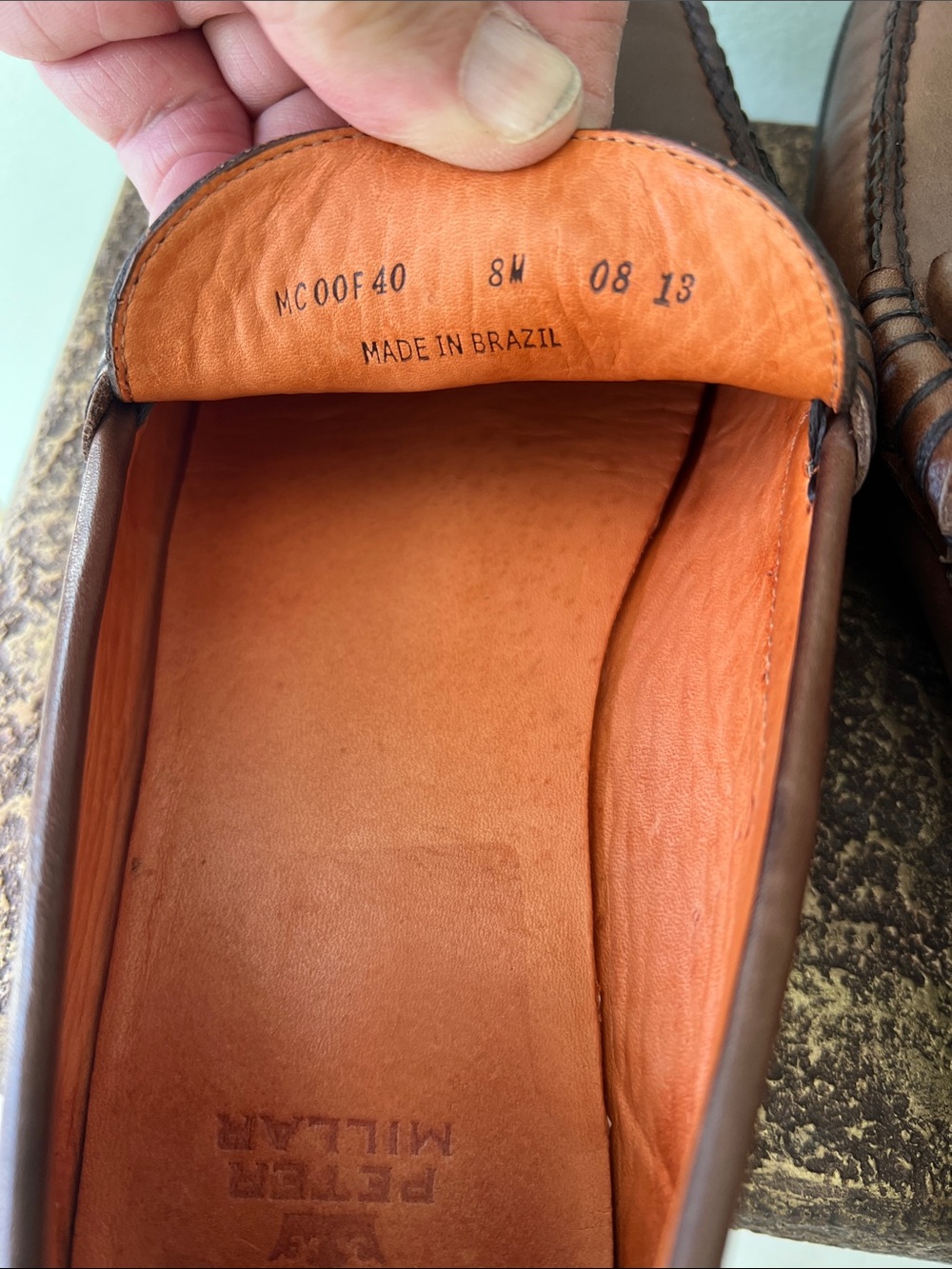 Peter Millar Chestnut Leather horse Bit loafers Slip-Ons - Picture 7 of 11